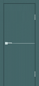 Товар Межкомнатная дверь П-19 ал. молдинг Хром Графит матовый
