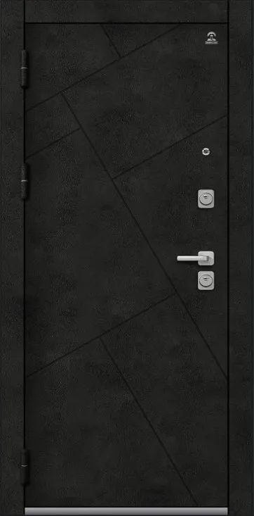 Товар Дверь С-114 Черный Муар+Бетон Темный - Кашемир Сильвер DIS007514