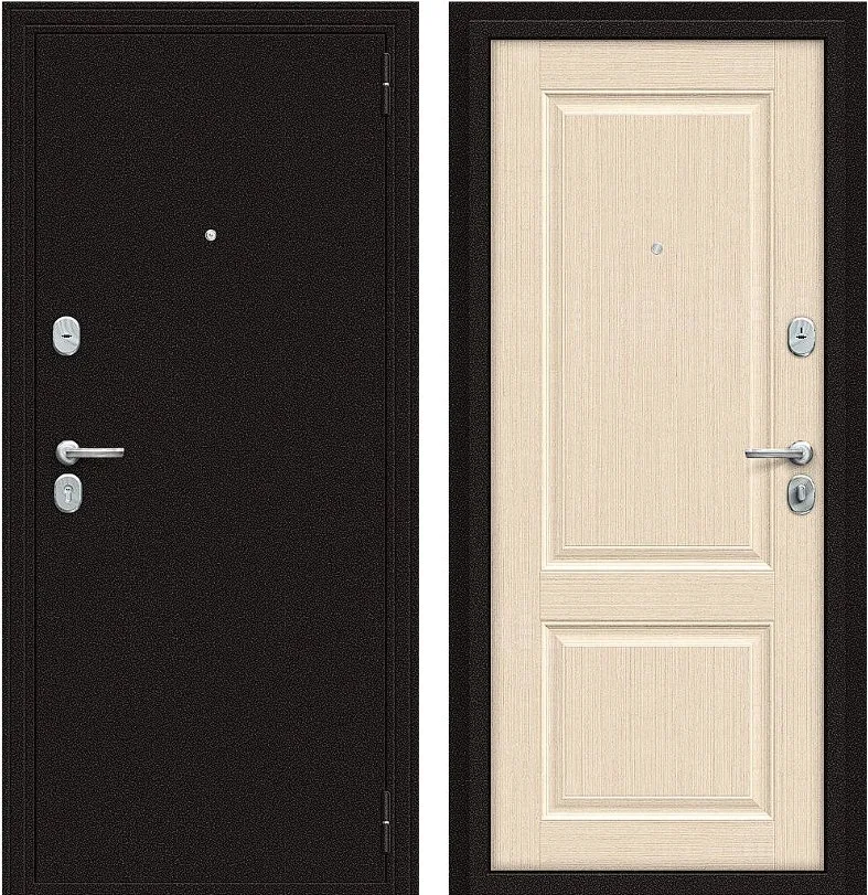 Дверь Браво Optim X-2 6 см Антик Медный/Бежевый клен DIS007397