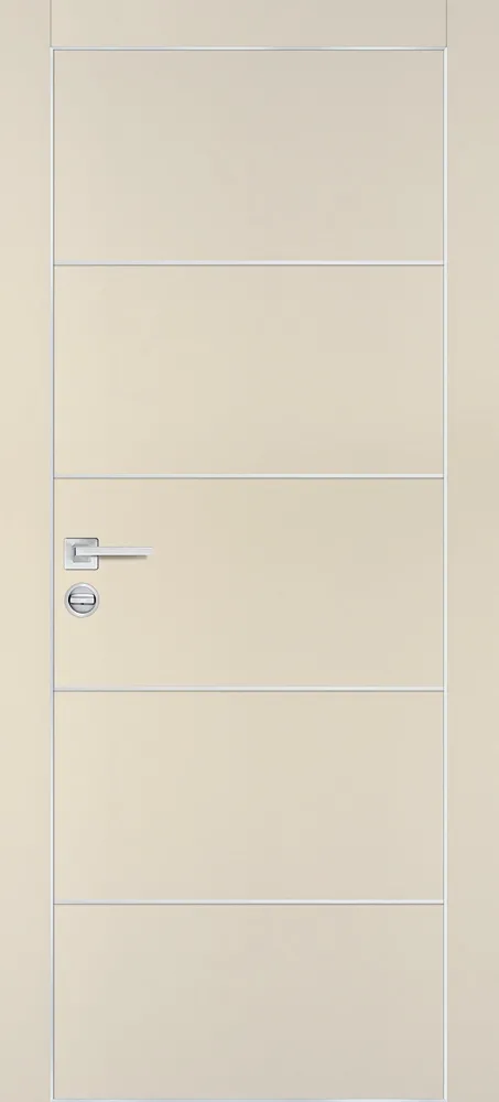 Фото Межкомнатная дверь ПХ-12  AL кромка с 4-х ст. Бежевый матовый