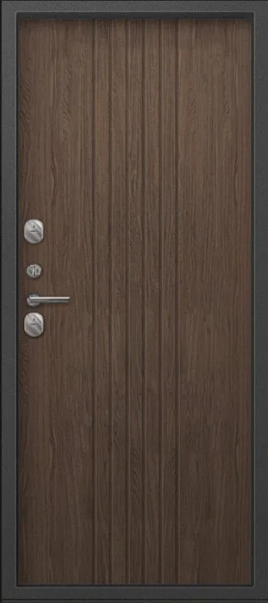 Товар Дверь Термо-90 графит букле - миндаль рифлёный DIS007464